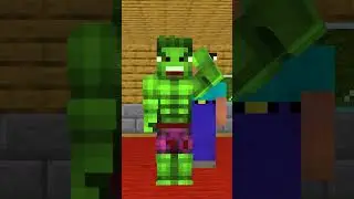 HELP Noob to open the door VS Hulk VS Creeper Girl VS Alex - Minecraft Animation Monster School