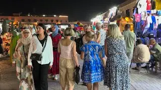 Marrakech After Dark 👿 — Where the City Truly Shines • Morocco Walking Tour 4K HDR