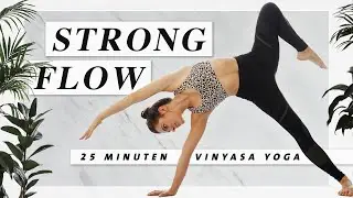 Kraftvoller Yoga Vinyasa Flow | dynamisch und geschmeidig fließen | 25 Min. Yoga Workout Mittelstufe