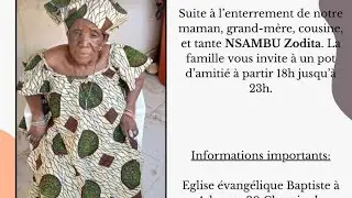 Le pot d'amitié après l'enterrement de Maman Zodita