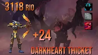 +24 Darkheart Thicket | MM Hunter M+ | 272K DPS | WoW Dragonflight 10.2