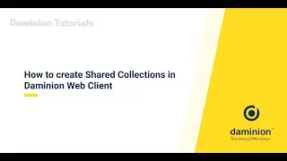 How to create Shared Collections in Daminion Web Client