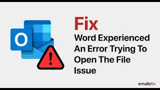 How to Fix Word Experienced an Error Trying to Open the File || SOLVED