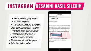 instagram Hesap Silme 2021 / instagram Hesabını Kalıcı Olarak Kapatma 2021