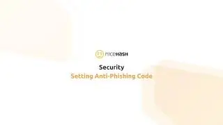 NiceHash Security - Anti-Phishing Code
