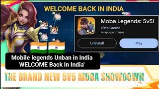 🤔MLBB Unban in India -| mobile legends unban in india 17- April - 2024 |  moba legends new MLBB app