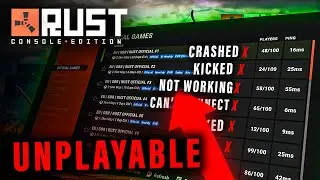 RUST CONSOLE COMMUNITY SERVERS UNPLAYABLE!