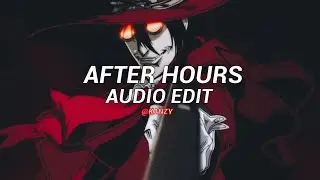 After Hours - The Weeknd | [Instrumental] | Audio Edit