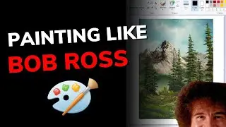 I painted like Bob Ross in MS Paint
