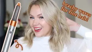 Beach Waves for Fine Hair ft. Dyson Airwrap | Hair Tutorial for Voluminous Waves