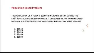Population Based Problem | Bank Exam 2022 | Short Video | Quant
