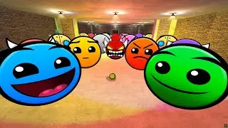Geometry Dash Greem,Geometry Dash Blu  And Geometry Dash Family Nextbot Gmod