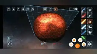 как создать плоскую планету в игре Solar Smash