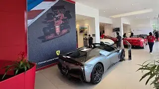 Watching the F1British GP At The Ferrari Dealership!