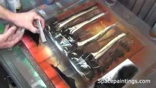 Forest Tutorial (spray paint art)