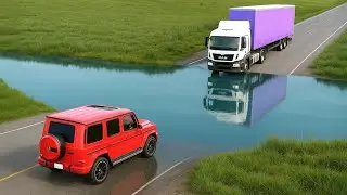 Cars vs Deep Water Challenge #14 in BeamNG Drive!