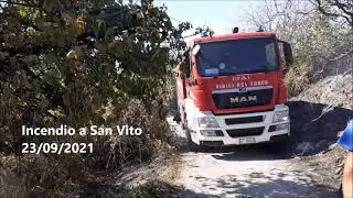 Incendio a San Vito del 23/09/2021