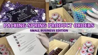 [ASMR] Small Business Order Packing | Spring Themed Products