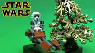 Lego Scout Trooper on Endor MOC // Minifigure Habitat Monday Ep. 1