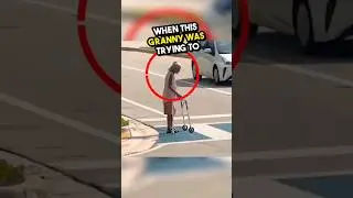 She was trying to cross the road but then this happened! 🥺❤️😊