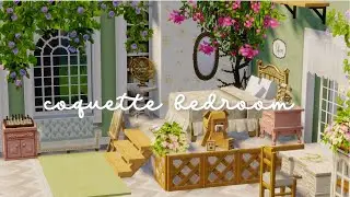 aesthetic coquette bedroom 🎀✨|  Minecraft speed build