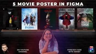 How to Re-design Professional 5 movie Poster in Figma  | Graphic Design Movie Poster Designs 2021 😊😊