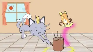 【Pokémon】 Meowth & Raichu...
