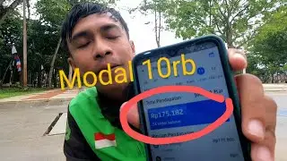 Pendapatan akun goride,,cuma modal bensin 10ribu!!!! #pendapatangojek2022 #pendapatangojek
