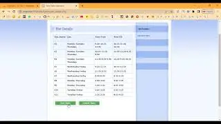 Automatic Time Table Maker in PHP