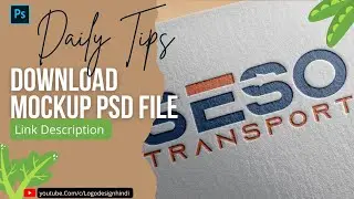 How To Apply Paper Logo Mockup On Android || Photopea Tutorial || Download Mockup