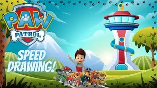 Paw Patrol Speed Drawing 🐾