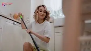Современная швабра с отжимом Green Fiber TWIST