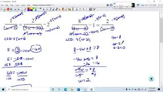 Solving a Rational Equation That Simplifies to Linear Unlike Binomial Denominators