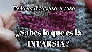 How to do [INTARSIA] flat #TUTORIALtwoneedles