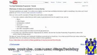 YouTube Partnership - Sign up Process