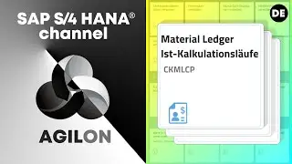 CKMLCP: Ist-Kalkulationslauf in SAP S/4 HAN 1909 Material Ledger  (LIVE DEMO in SAP FIORI)