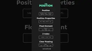 CSS CheatSheet Part 5 