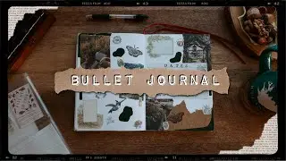 Plan with Me || May Bullet Journal Set-up, Cottagecore Theme & Rain Sounds