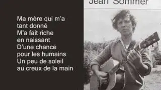 Jean Sommer - Ma mère qui... - Les mots (1975)