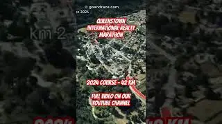 Queenstown International Realty Marathon 2024: fly over the marathon course! Video of the race path.