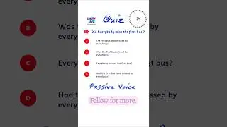 Grammar Quiz | Active and passive voice quiz 
