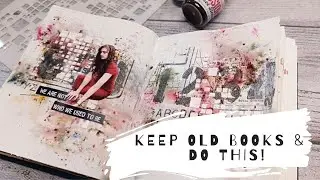 How to create art journal in a book