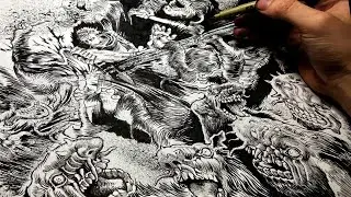 Berserk manga drawing
