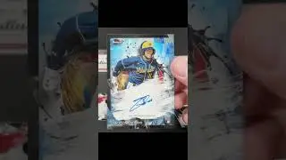 2023 Topps Finest Jackson Chourio Autograph Blue #sportscards #groupbreaks #shorts #baseballcards