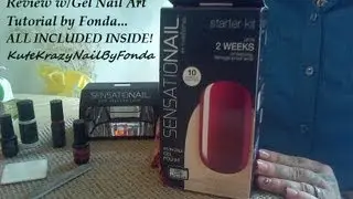 Sensationail Starter Kit Review & Gel Nail Art Tutorial by Fonda