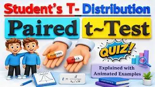 What is Paired Samples T-Test in Statistics ? | Student's t-distribution ? | Explained with Examples