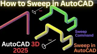 AutoCAD Sweep Command Explained (Easy for Beginners)