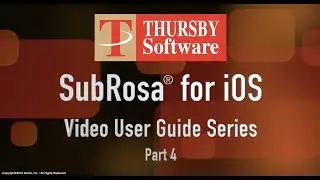 Part 4 - Sub Rosa for iOS User Guide - Toolbar Icons