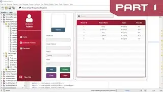 JavaFX Tutorial PART (1/3) - Flower Shop Management System in Java Netbeans with Source Code