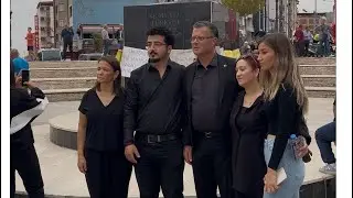 CHP Alaşehir Kadın kolları başkanlığı tarafından, katledilen kız kardeşlerimiz için yürüyüş